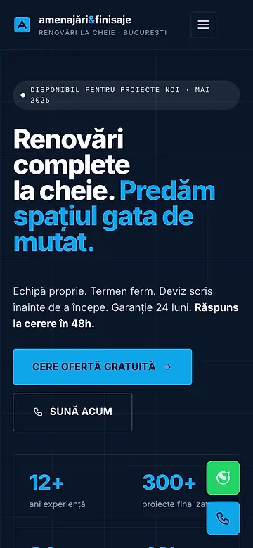 The concept homepage on a phone
